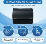 Hướng dẫn 3 bước thao tác quấn vòng bít và đo huyết áp đúng cách với Omron HEM-7600T