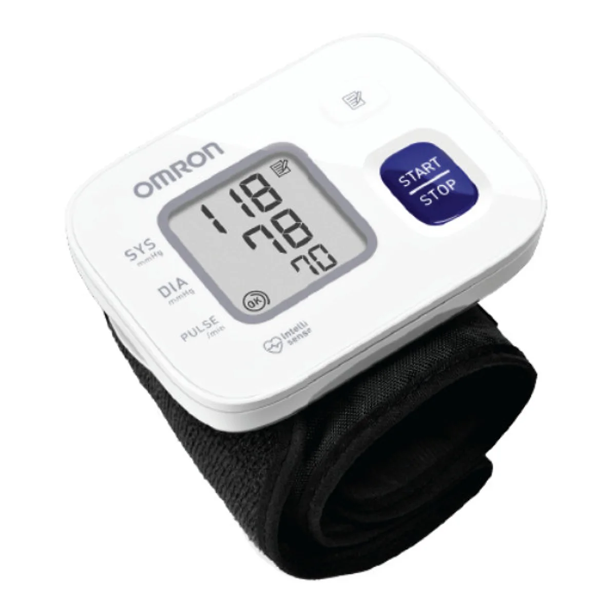 Máy đo huyết áp cổ tay Omron HEM-6161 màn hình hiển thị chỉ số tâm thu tâm trương và nhịp tim