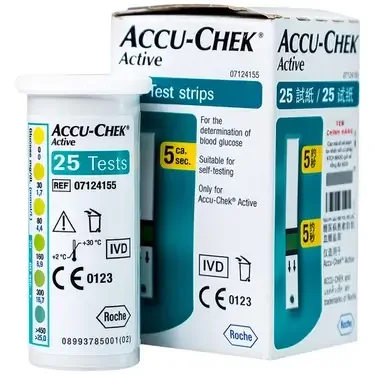 Que thử đường huyết Accu-Chek Active (hộp 25 que)