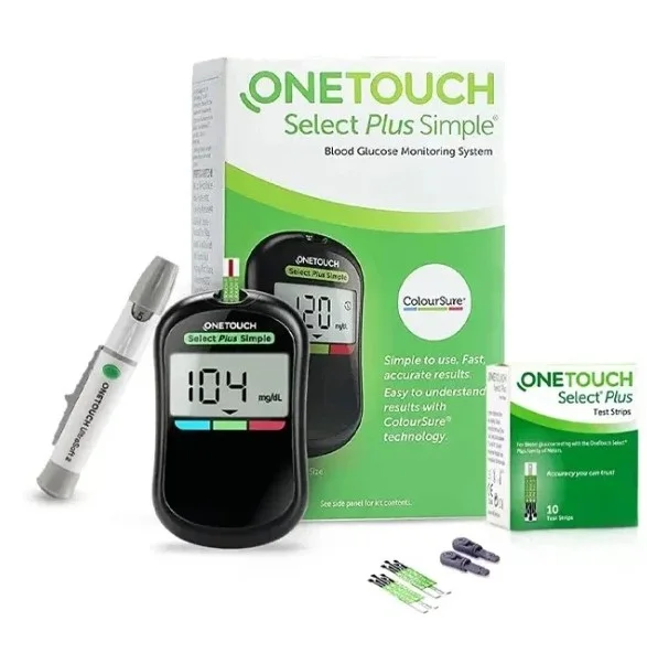 Vỏ hộp máy đo đường huyết Onetouch Select Plus Simple công nghệ tiên tiến không cần cài đặt