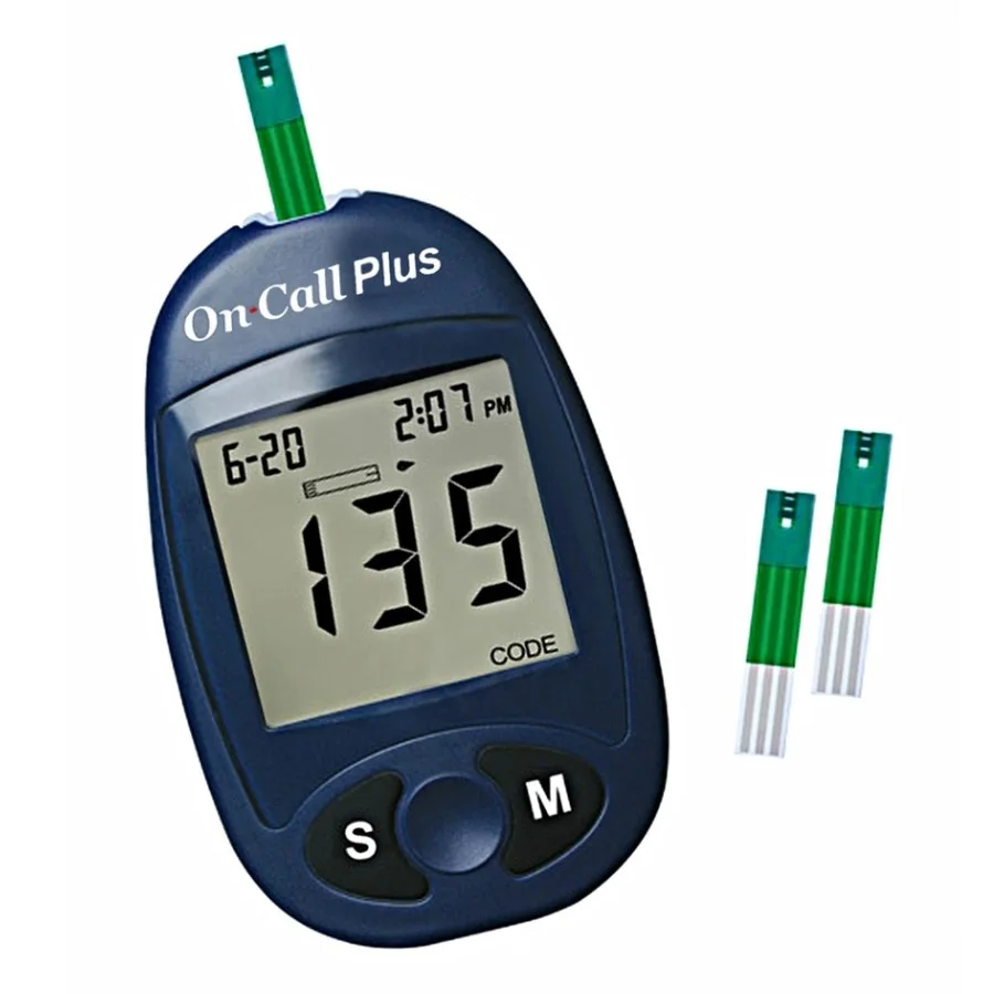 Thân máy On Call Plus với màn hình LCD lớn hiển thị rõ nét kết quả và phím bấm chức năng