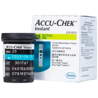 Hộp que thử đường huyết Accu-Chek Instant 25 que kèm lọ que thử bảo quản chính hãng Roche