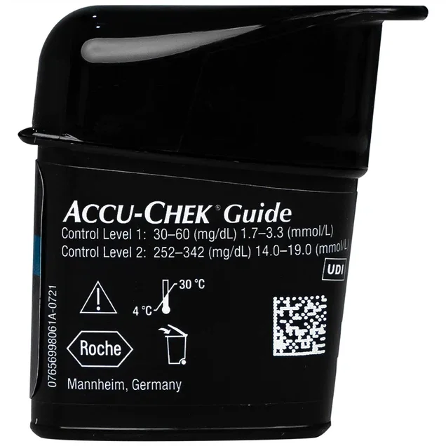 Hộp lọ SmartPack chứa 50 que thử Accu-Chek Guide thiết kế chống đổ chống rơi rớt