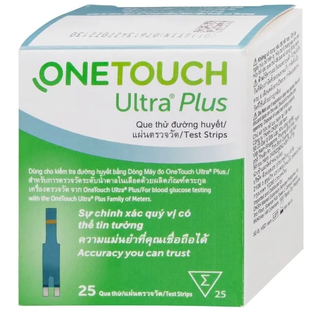 Que thử đường huyết Onetouch Ultra Plus Flex (Hộp 25 que)