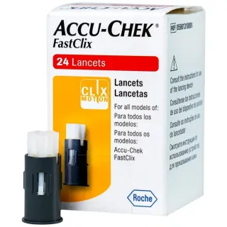 Hộp kim lấy máu Accu-Chek FastClix 24 kim dạng trống xoay chính hãng Roche