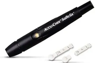 Bút lấy máu Accu-Chek Softclix kèm 2 kim chích máu mẫu công nghệ giảm đau tối đa