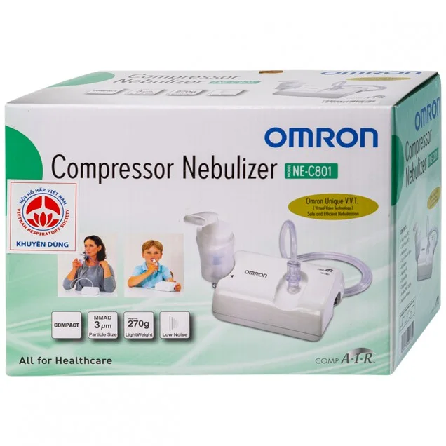 Vỏ hộp máy xông khí dung Omron Compressor Nebulizer NE-C801 chính hãng