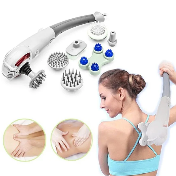 Máy massage cầm tay 7 đầu King Massage Nhật Bản hỗ trợ xoa bóp lưng vai cổ chân