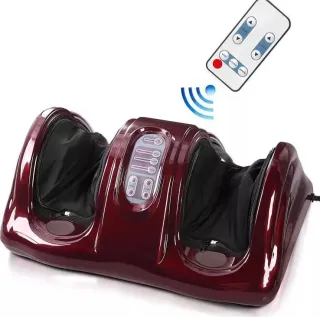 Máy massage bàn chân Foot Massage màu đỏ đô sang trọng kết nối điều khiển từ xa