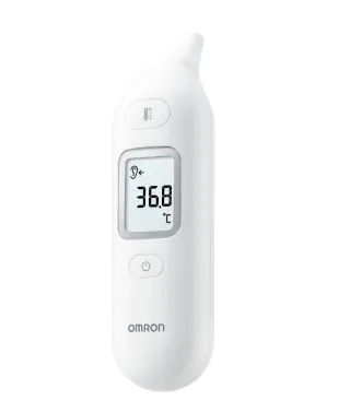 Nhiệt kế điện tử đo tai Omron MC-E533 màn hình hiển thị nhiệt độ 36.8 độ rõ nét