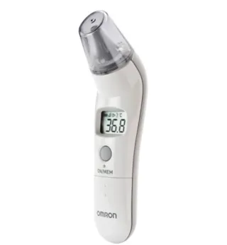 Nhiệt kế điện tử đo tai Omron TH839S gắn nắp chụp trong suốt bảo vệ đầu đo